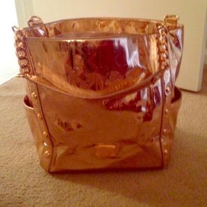 Michael Kors Metallic Rose Gold Tote